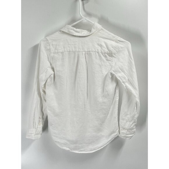 Janie and Jack Bundle of 4 Button Up Linen Collared Shirts Sz 8 - Picture 3 of 10